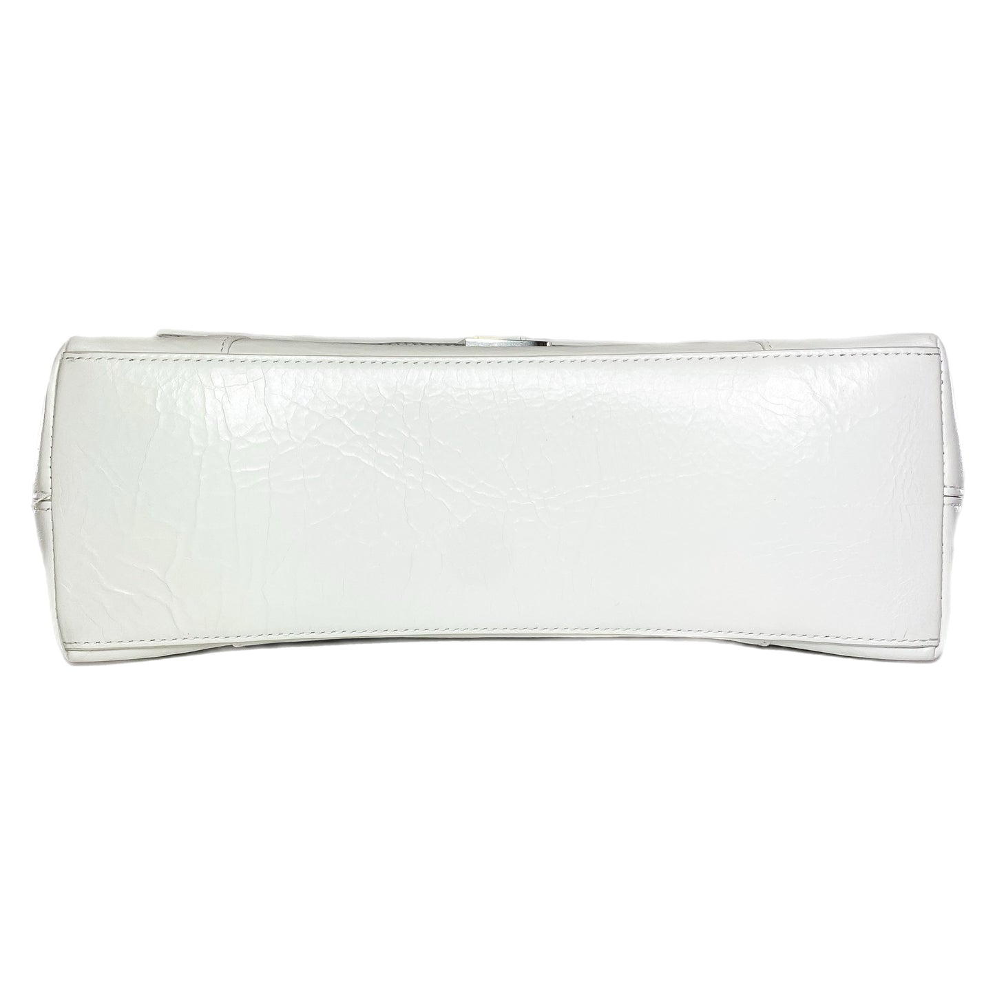 Balenciaga White Downtown Chain Shoulder Bag