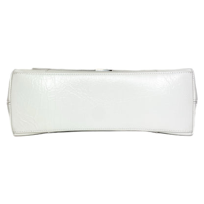 Balenciaga White Downtown Chain Shoulder Bag