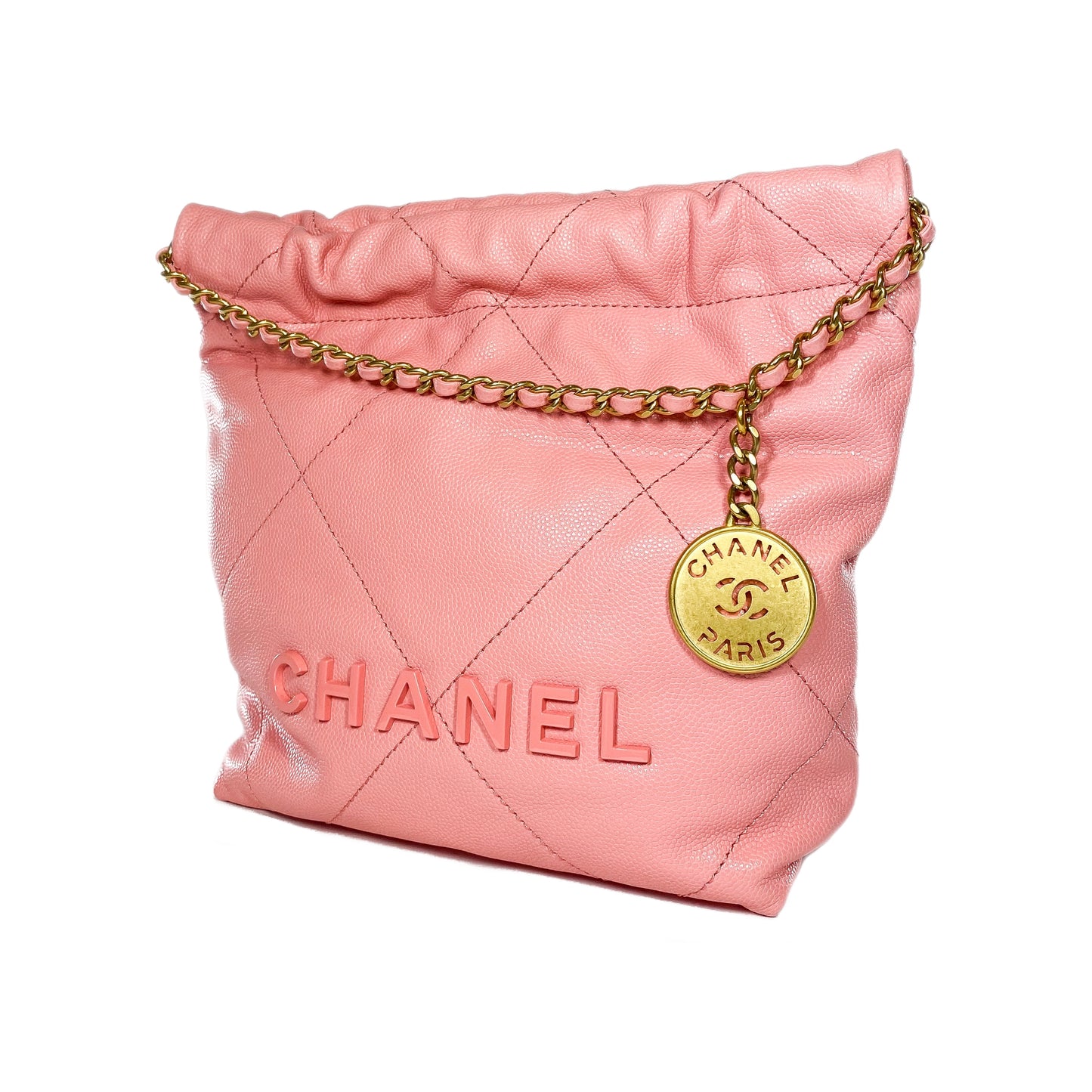 Chanel 22 Coral Pink Mini