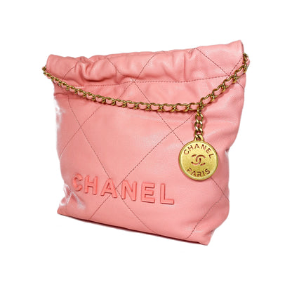 Chanel 22 Coral Pink Mini
