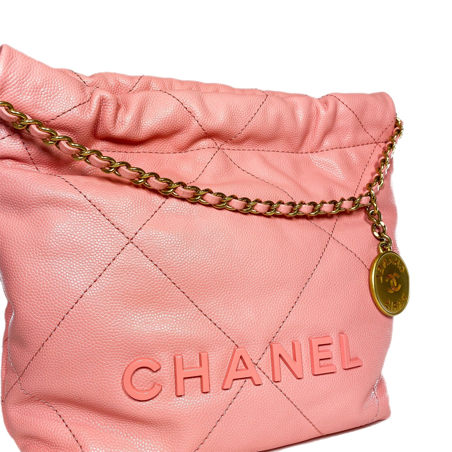 Chanel 22 Coral Pink Mini