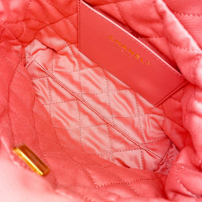 Chanel 22 Coral Pink Mini