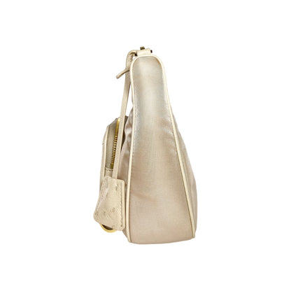 Prada Cammeo Re-Nylon Ostrich Shoulder Bag