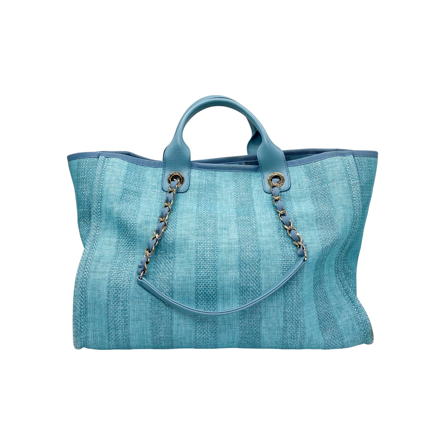 Chanel Blue Large Striped Deauville