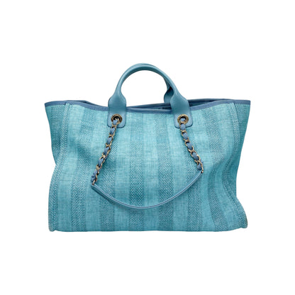 Chanel Blue Large Striped Deauville