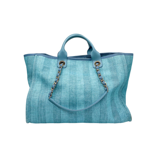 Chanel Blue Large Striped Deauville