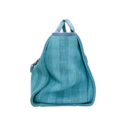 Chanel Blue Large Striped Deauville