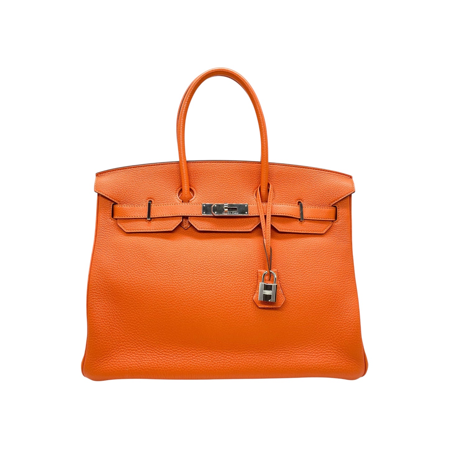 Hermes Birkin 35 Orange Togo Palladium Hardware