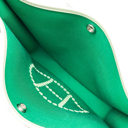 Hermes Evelyne Neo White Bleu Azteque Vert Fizz Palladium Hardware