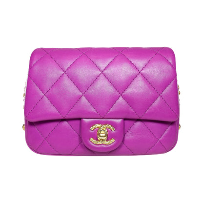Chanel Orchid Chain Around Flap Bag