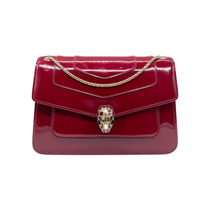Bulgari Burgundy Serpenti Forever Crossbody Bag