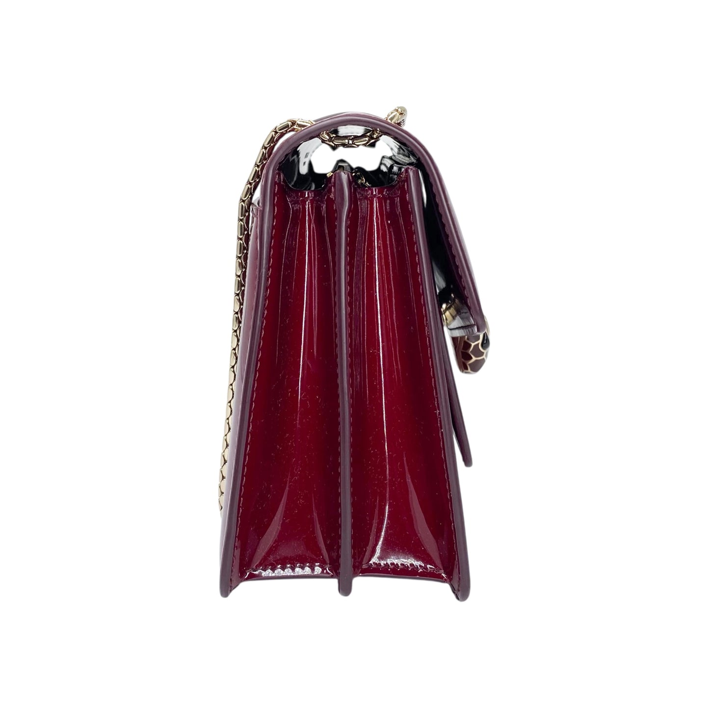 Bulgari Burgundy Serpenti Forever Crossbody Bag