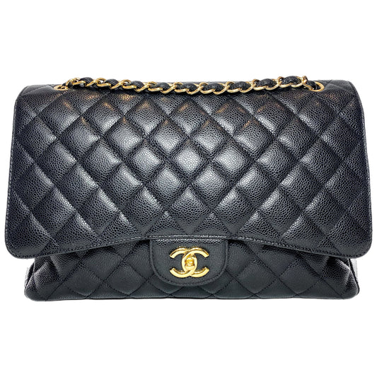 Chanel Black Maxi Single Flap Bag