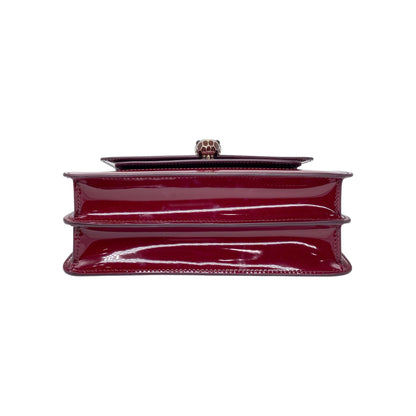 Bulgari Burgundy Serpenti Forever Crossbody Bag