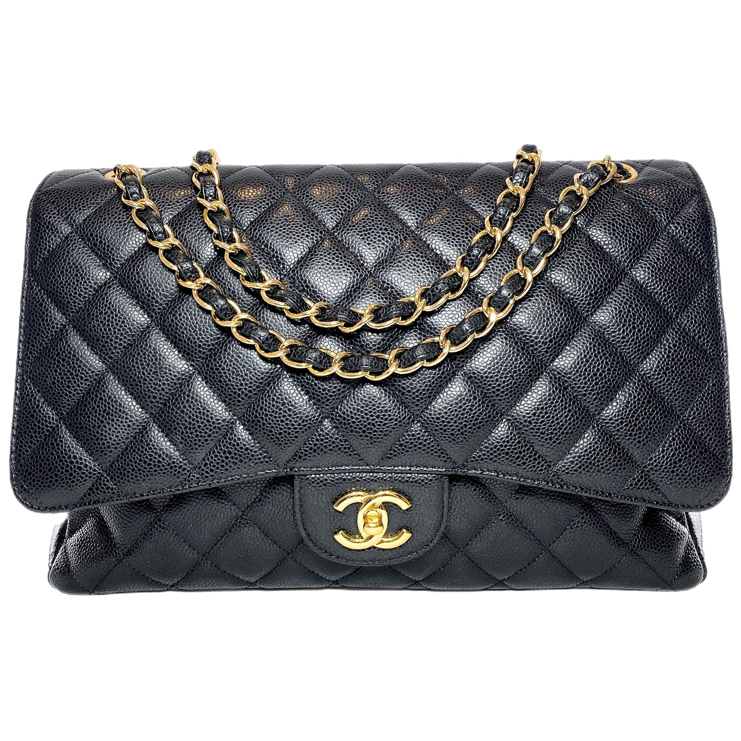 Chanel Black Maxi Single Flap Bag
