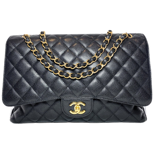 Chanel Black Maxi Single Flap Bag