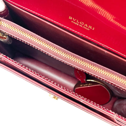 Bulgari Burgundy Serpenti Forever Crossbody Bag
