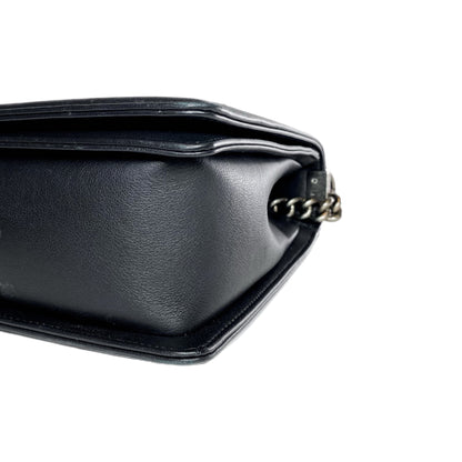 Chanel Black Large Chevron Boy Bag