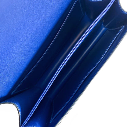 Hermes Constance 18 Bleu Saphir Lizard Gold Hardware