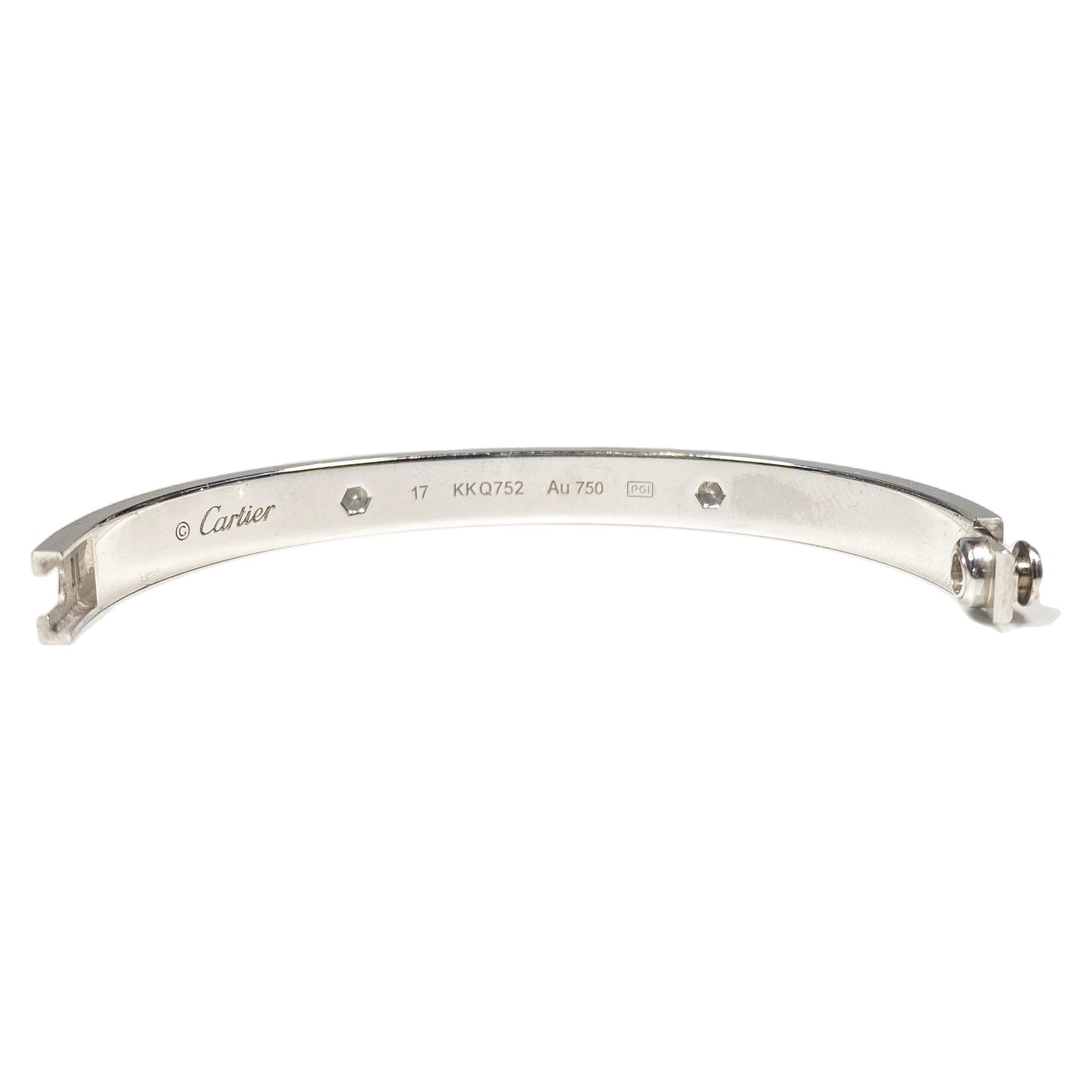 Cartier White Gold Diamond Love Bracelet