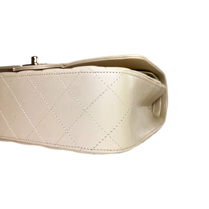 Chanel Iridescent Taupe Medium Double Flap Bag