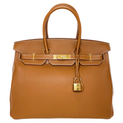 Hermes Birkin 35 Gold Togo Gold Hardware