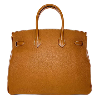 Hermes Birkin 35 Gold Togo Gold Hardware