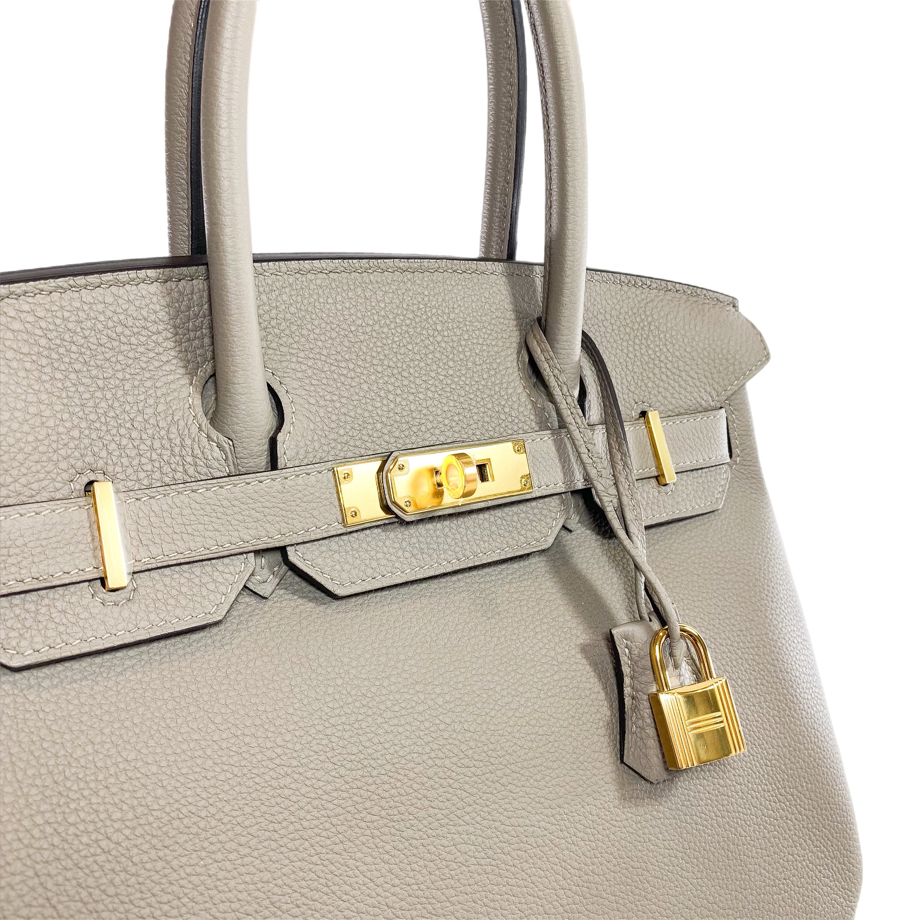 Hermes Birkin 30 Gris Asphalte Togo Gold Hardware