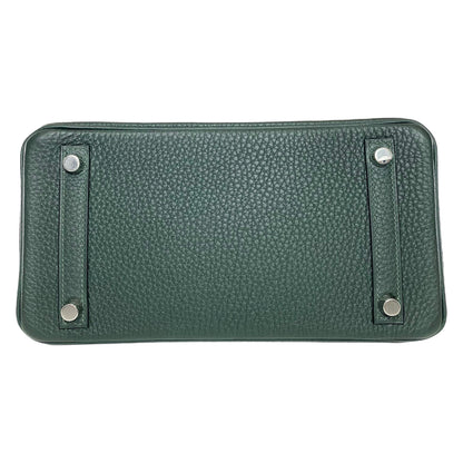 Hermes Birkin 25 Vert Fonce Togo Palladium Hardware