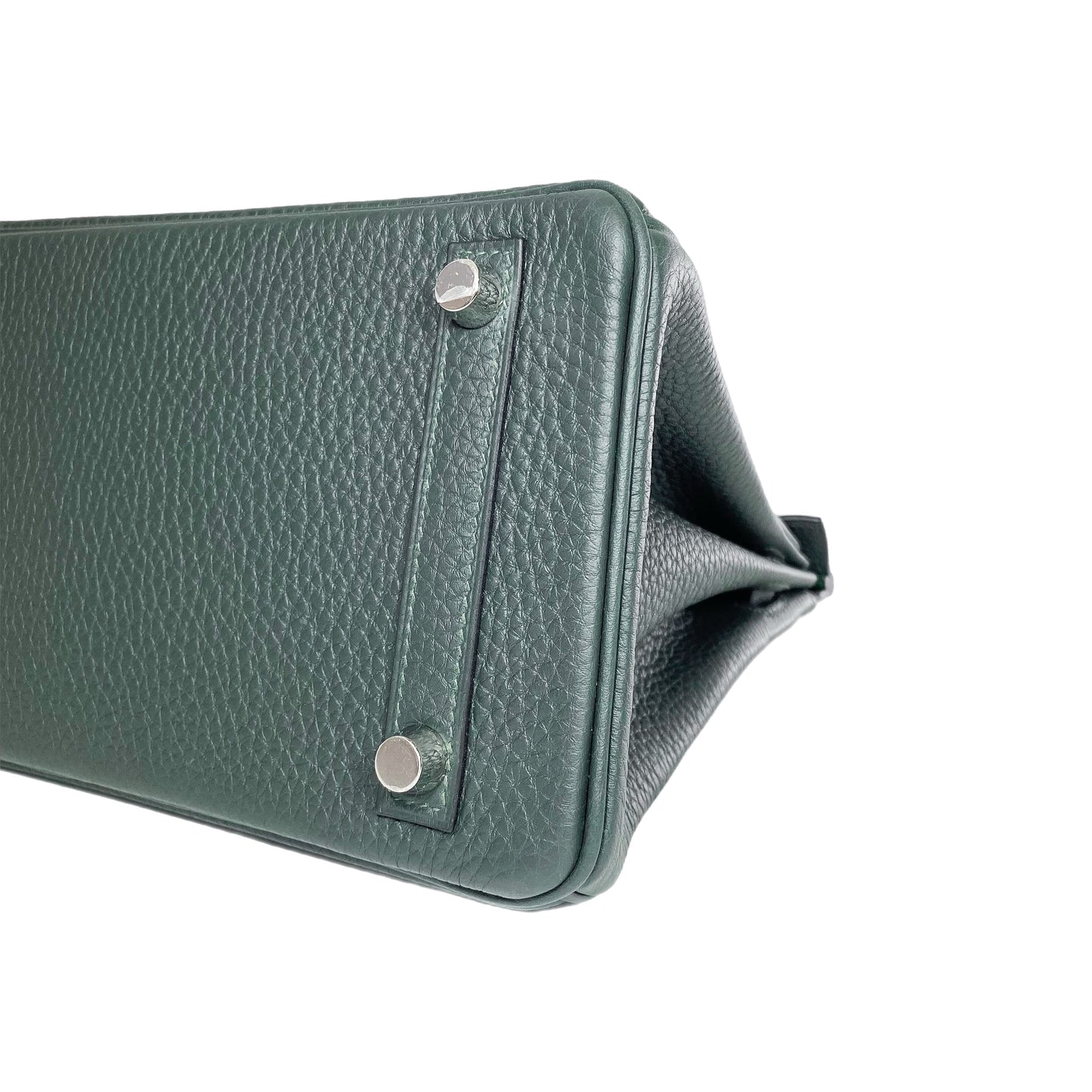 Hermes Birkin 25 Vert Fonce Togo Palladium Hardware