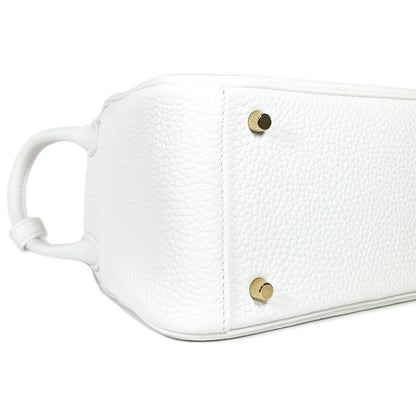 Hermes Mini Lindy White Clemence Gold Hardware