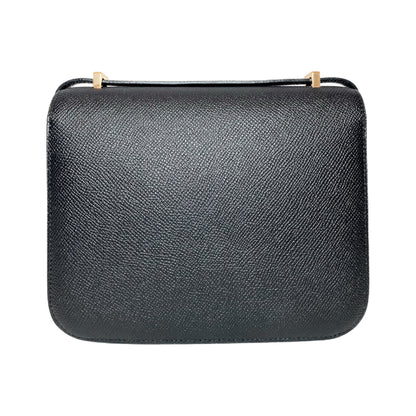 Hermes Constance 18 Black Epsom Rose Gold Hardware