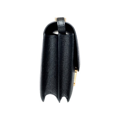 Hermes Constance 18 Black Epsom Rose Gold Hardware