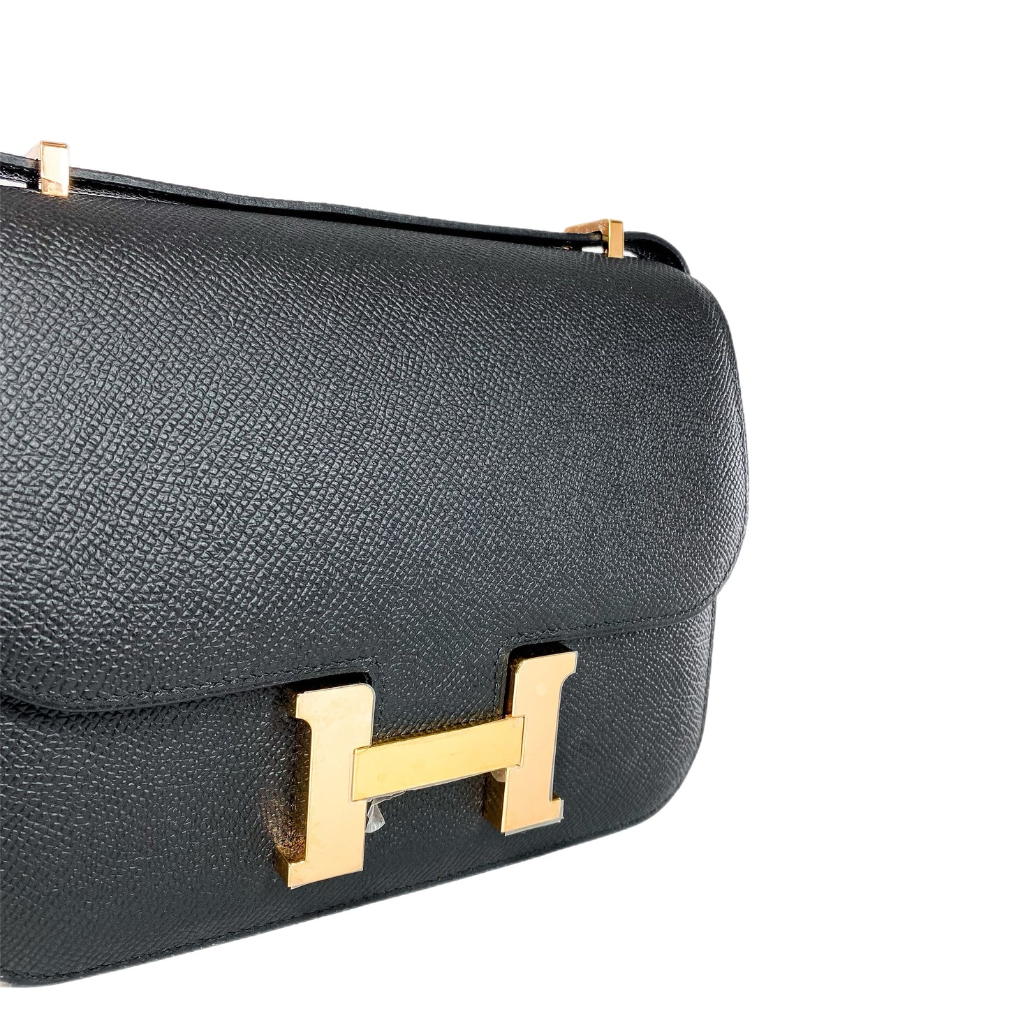 Hermes Constance 18 Black Epsom Rose Gold Hardware