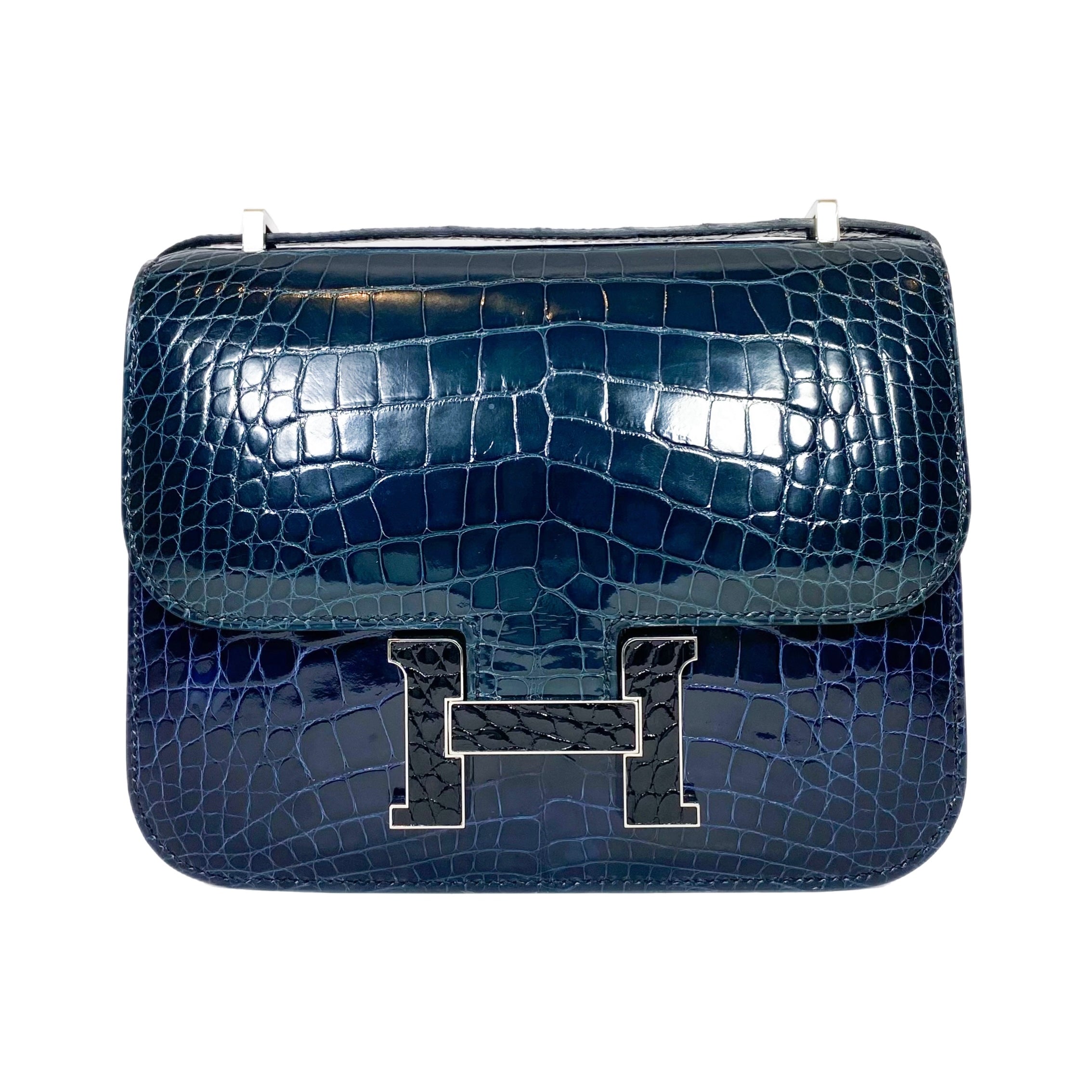 Hermes Tricolor Alligator Constance 18