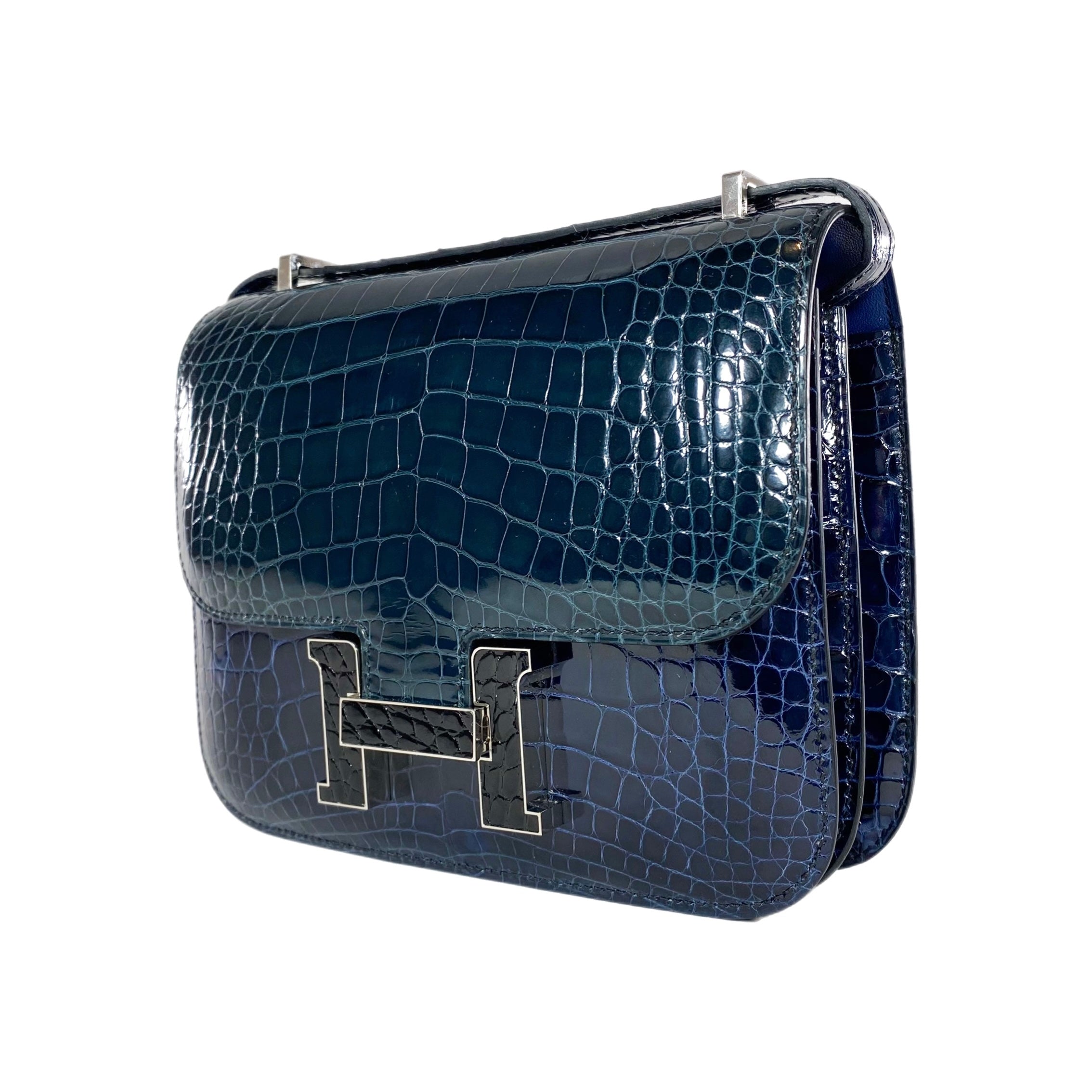 Hermes Tricolor Alligator Constance 18