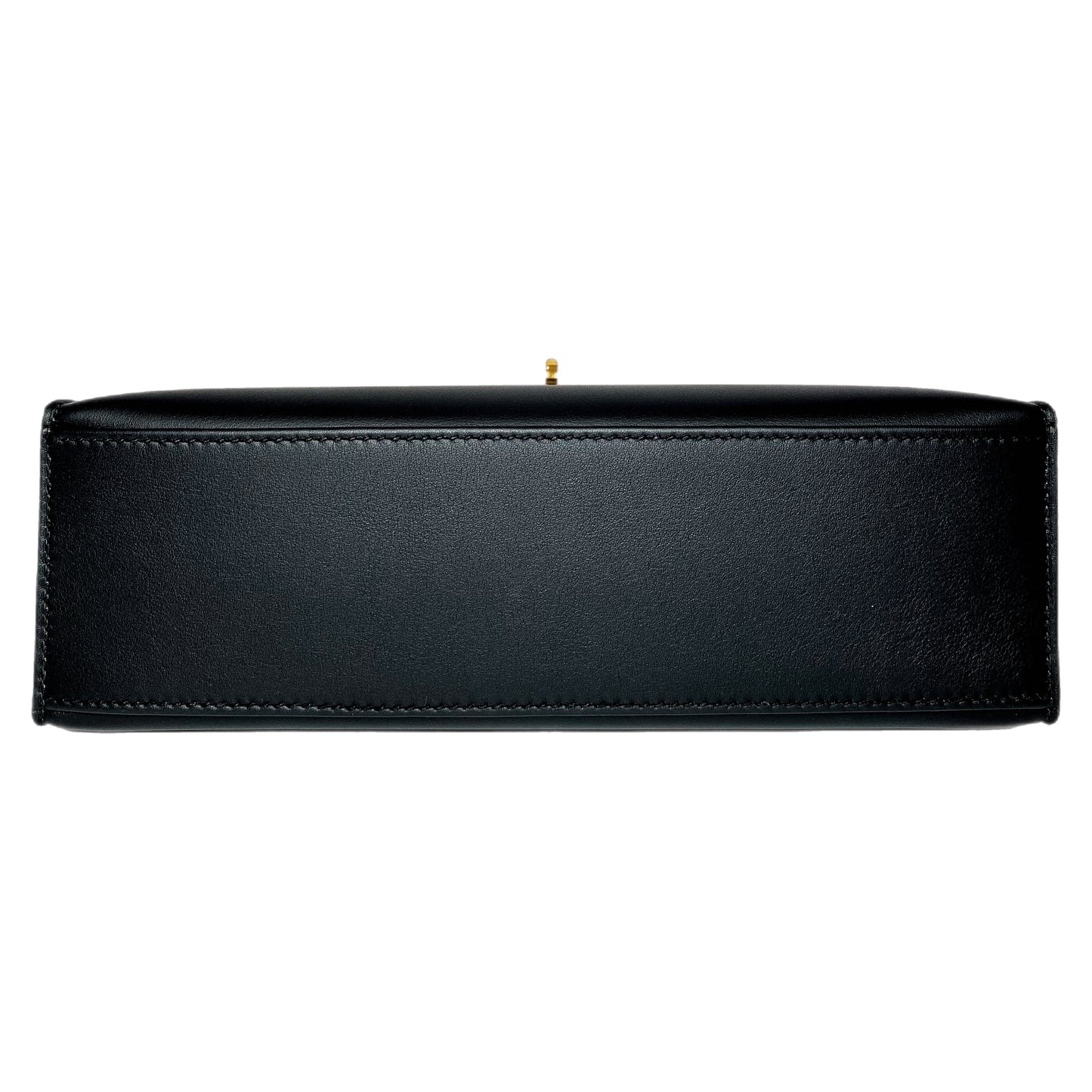 Hermes Kelly Pochette Black Swift Gold Hardware