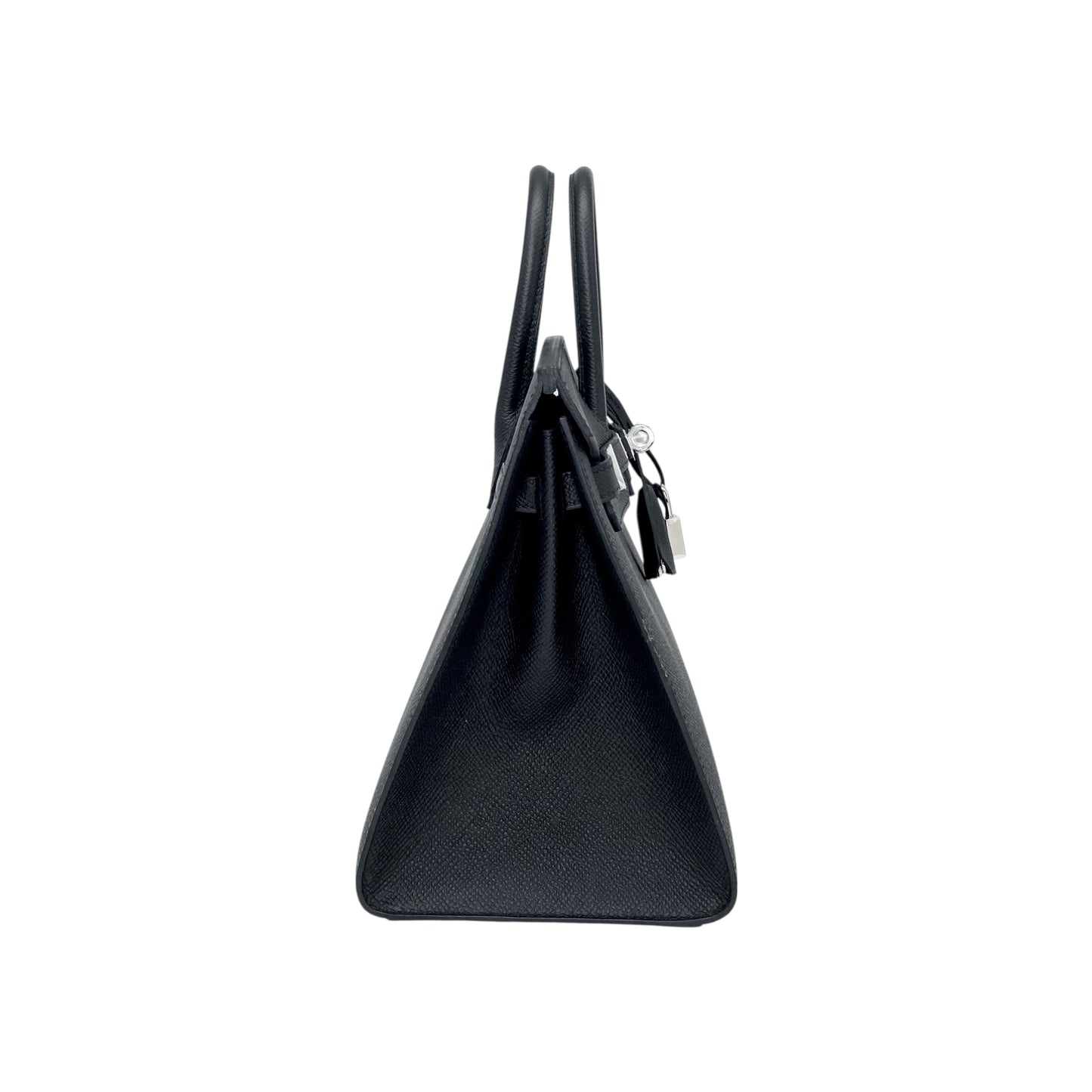 Hermes Birkin 25 Black Epsom Sellier Palladium Hardware