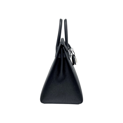 Hermes Birkin 25 Black Epsom Sellier Palladium Hardware