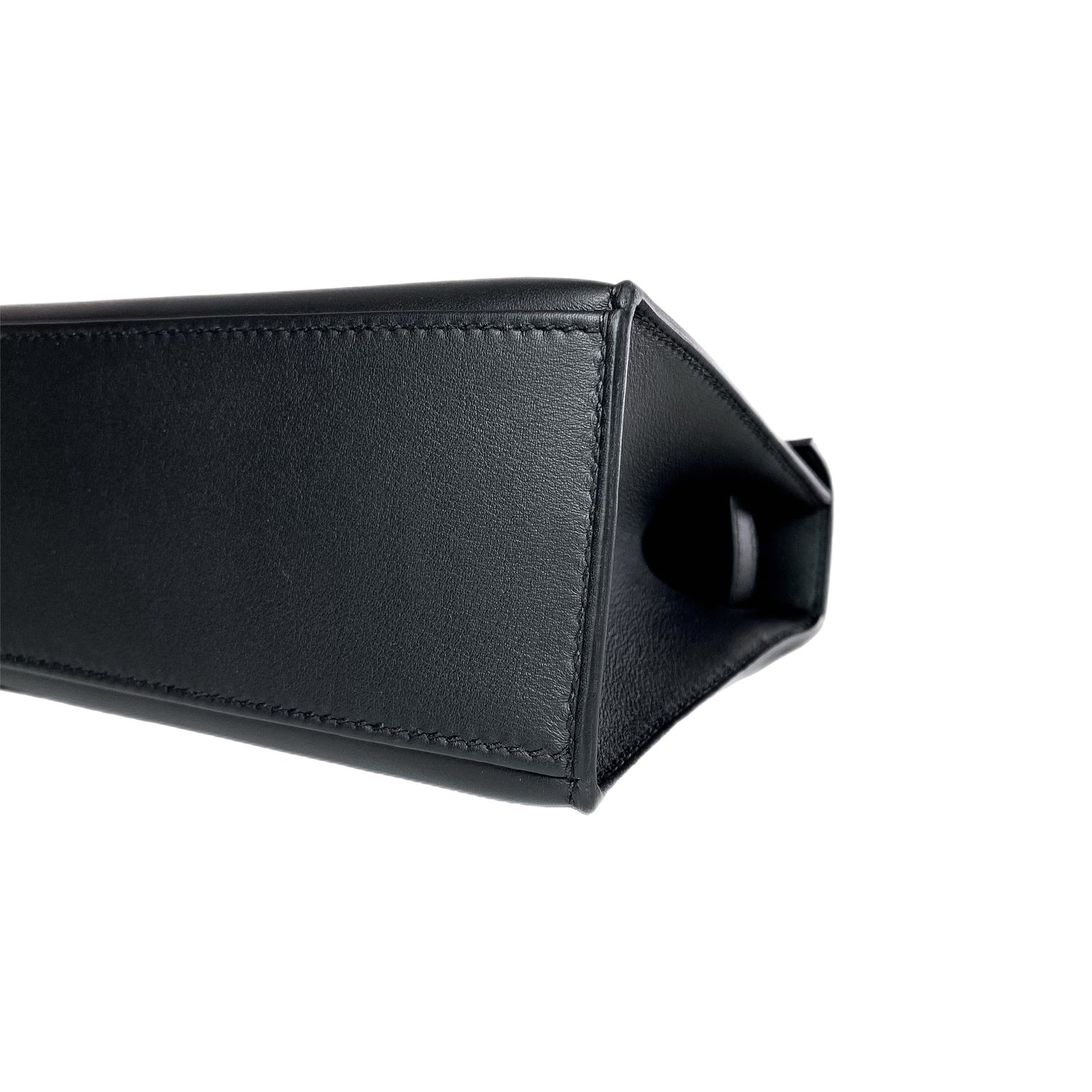 Hermes Kelly Pochette Black Swift Gold Hardware