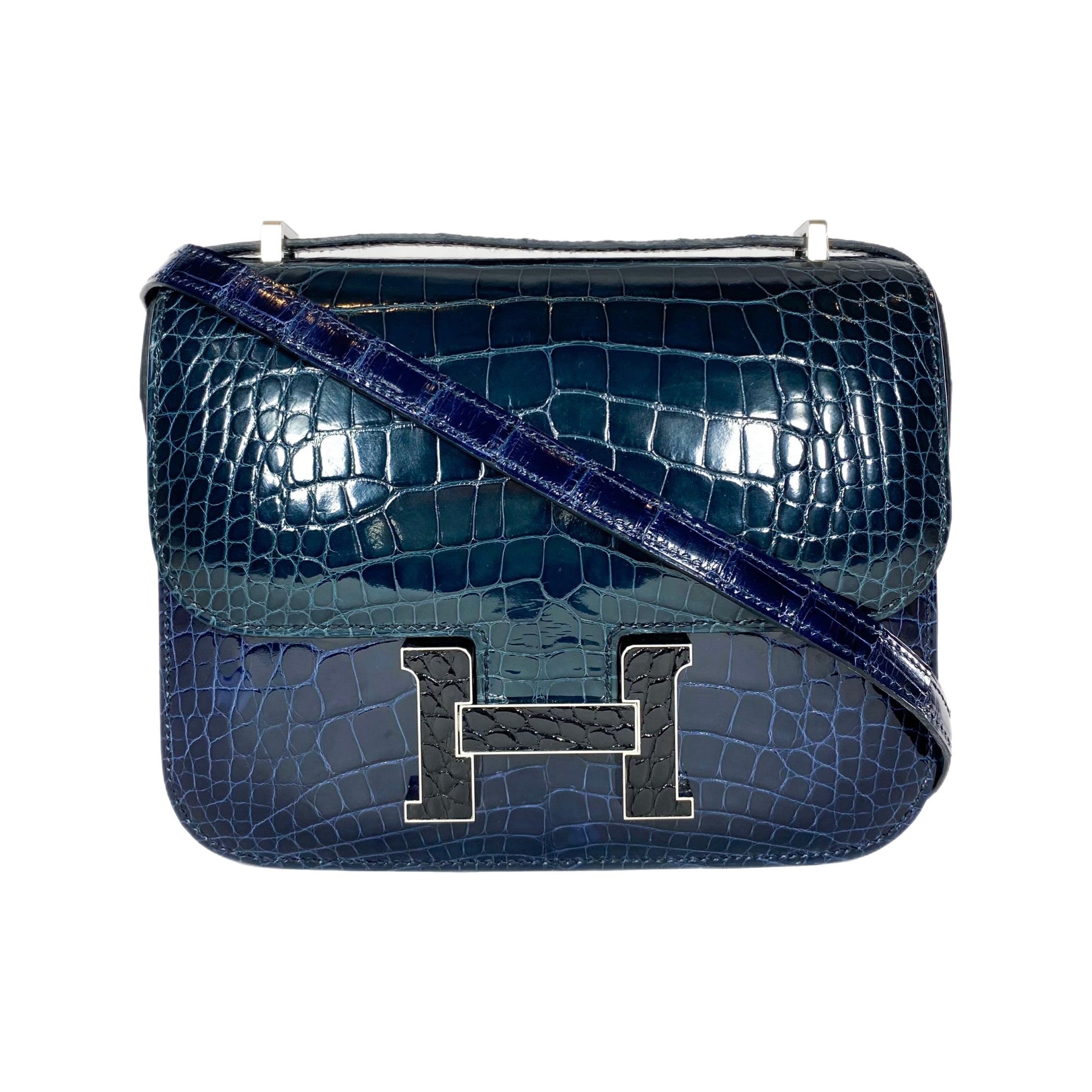 Hermes Tricolor Alligator Constance 18