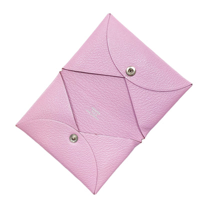 Hermes Mauve Sylvestre Calvi Card Case