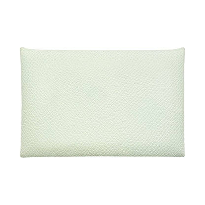 Hermes Vert Fizz Vert Yucca Calvi Card Case