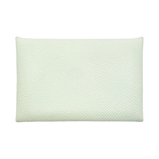 Hermes Vert Fizz Vert Yucca Calvi Card Case