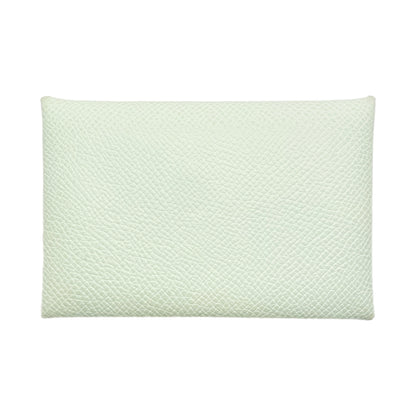 Hermes Vert Fizz Vert Yucca Calvi Card Case