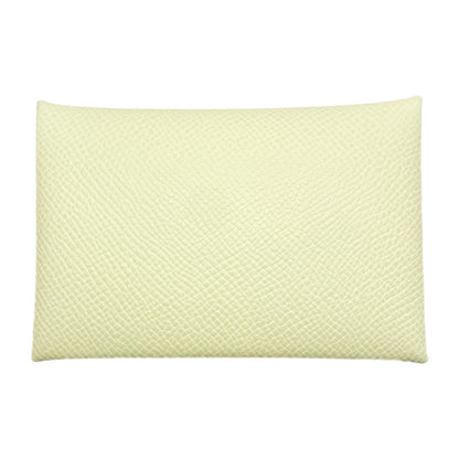 Hermes Jaune Milton Calvi Card Case