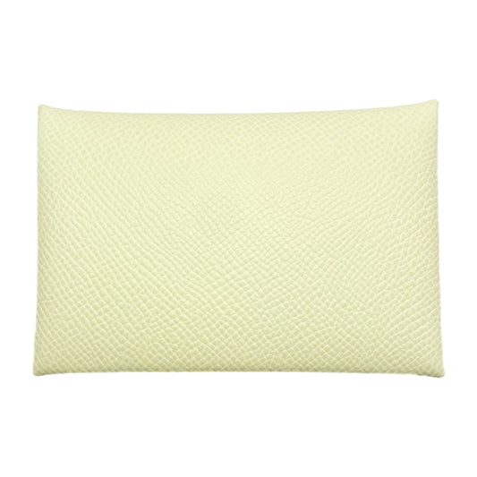 Hermes Jaune Milton Calvi Card Case