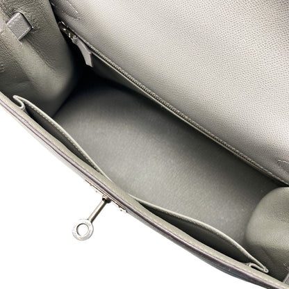 Hermes Kelly 28 Gris Meyer Madame Palladium Hardware