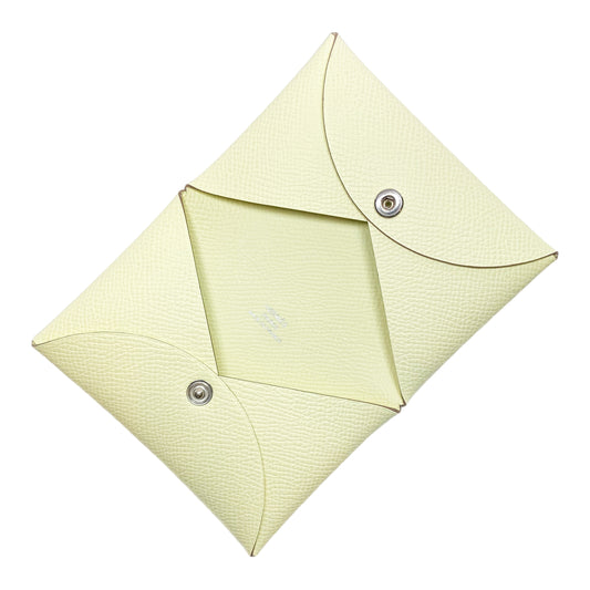 Hermes Jaune Milton Calvi Card Case