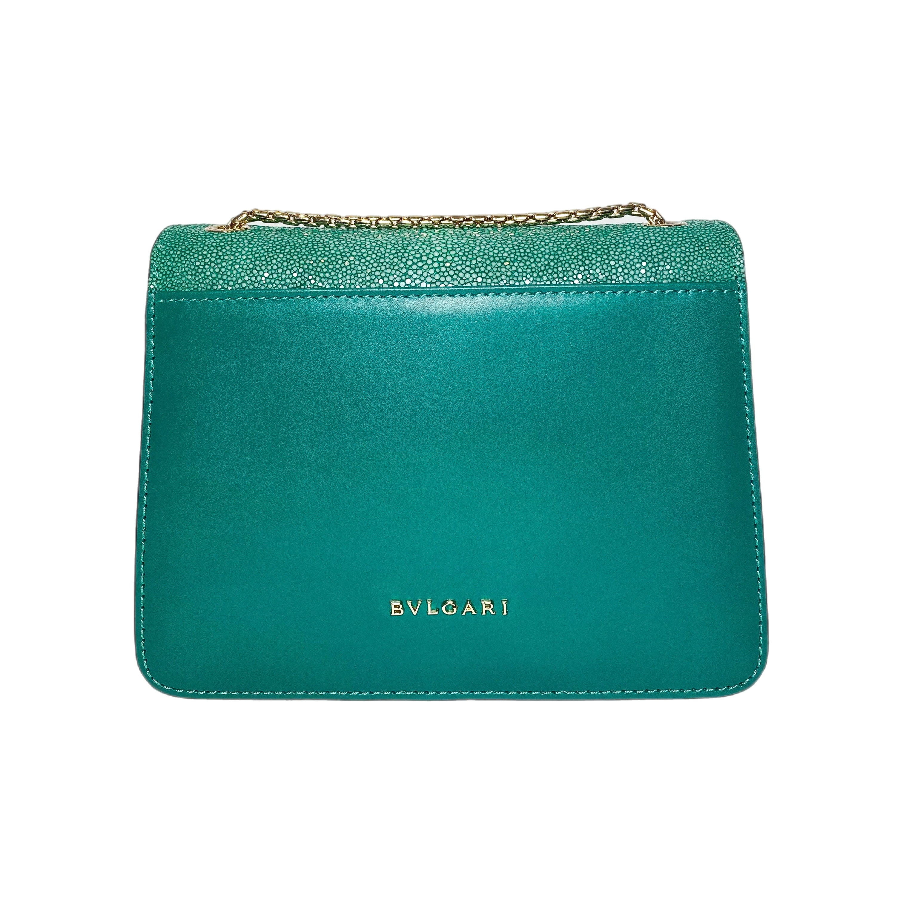 Bulgari Green Serpenti Forever Crossbody Bag